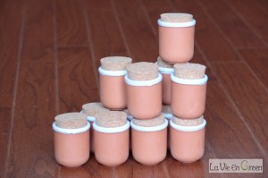 Terra Cotta clay spice jars with cork lids