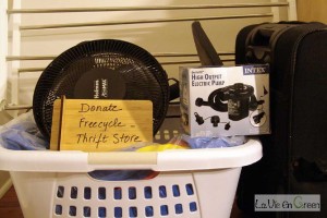 Donate, Freecycle, Thrift store