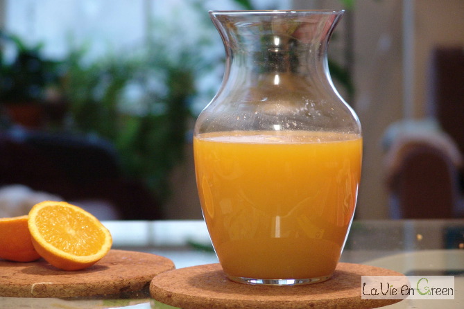 Fresh squeezed morning orange juice