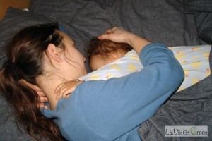 Co-sleepling for smooth night-time breast-feeding